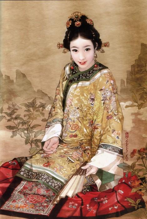 民族教育 中国传统服饰文化与各民族美女传统服饰图片(全)传统服装是